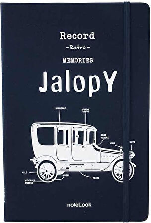 Scrikss Tekstil Kapak Çizgili Defter A5 Beyaz
