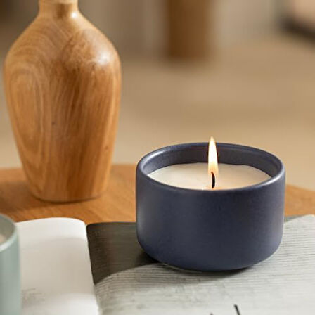 Handmade Kasede Kokulu Mum Deep Blue