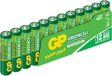 Greencell İnce Kalem Pil AAA 12'li Set