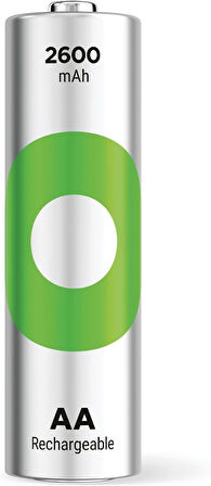 Batteries Recyko 2600 AA Kalem Ni-Mh Şarjlı Pil, 1.2 Volt, 2'li Kart