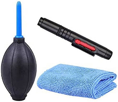 Lens/Objektif Temizlik Seti Lenspen + Pompa + Micro Fiber Bez