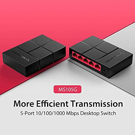 MS105G, 5-Port 10/100/1000 Mbps Masaüstü Switch