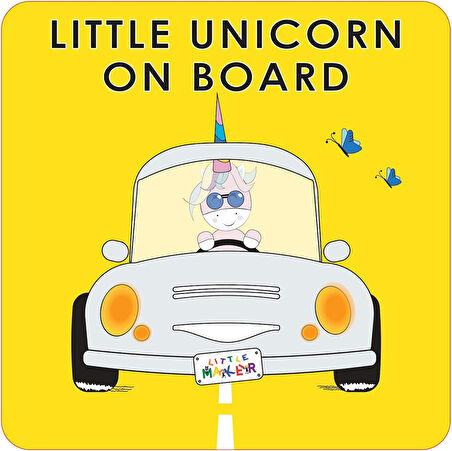 Maker Unicorn on Board Car Sticker