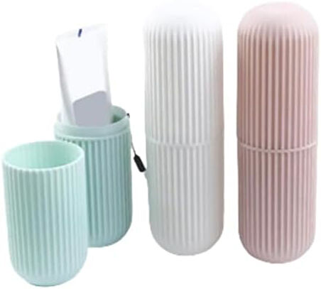 Seyahat Tipi Plastik Diş Fırçası Gözlük Kalem Fırça Erzak Saklama Kabı Düzenleme Kalemlik