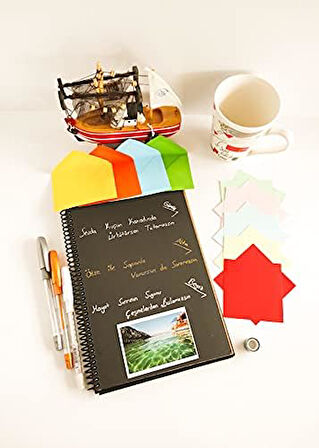 KAPAKLI SİYAH SİPİRALLİ DEFTER (küçük prens)