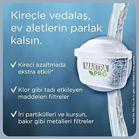MAXTRA PRO Kireç Uzmanı Yedek Su Arıtma Filtresi, 2 li