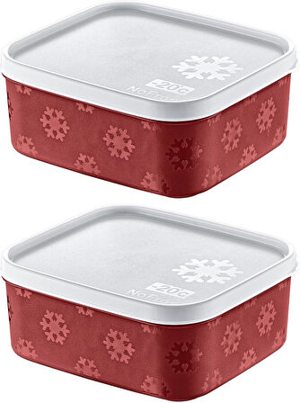 2'Li Set No Frost Saklama Kabı Carmen 700 ML