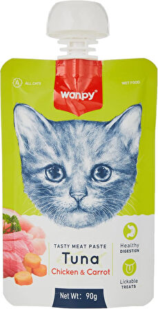 Taze Ton Balıklı&Tavuklu Kedi Et Ezmesi 90 gr