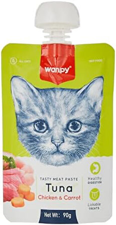 Taze Ton Balıklı&Tavuklu Kedi Et Ezmesi 90 gr
