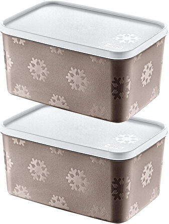 2'Li Set No Frost Saklama Kabı Terra 2600 ML