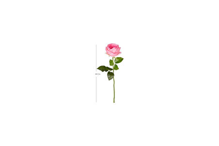 Yapay Çiçek Islak Dokulu Gül Pembe 48 Cm.