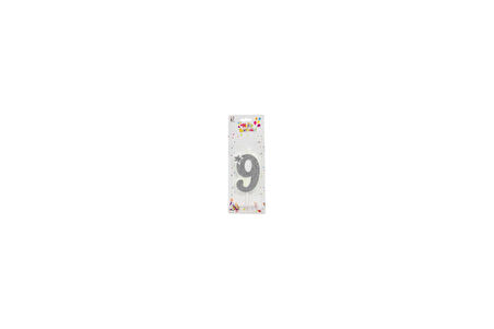 Marifetlerim - 9 Yaş Simli Gümüş Mum