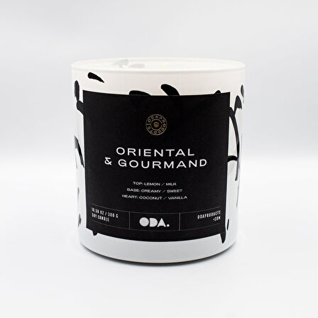 Oriental & Gourmand - Oryantal & Gurme Dekoratif Desenli Soya Mumu I 300 gr (Renkli)