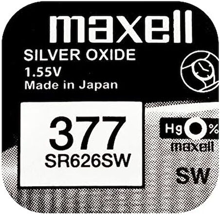 Sılver Oxide 377 SR626SW Pil 10'lu Paket