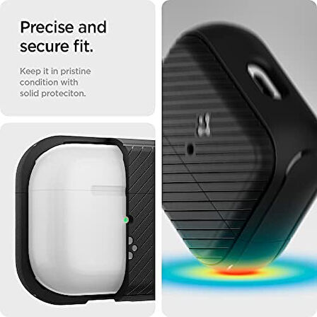 AirPods (3. nesil) Kılıf Mag Armor (MagSafe Uyumlu) Matte Black - ACS03644
