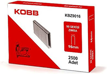 KBZ9016 16mm 2500 Adet 90 Serisi Ağır Hizmet Tipi Zımba Teli, Gri