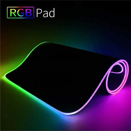 80x30cm Büyük Boy Xxl Resimli Desenli Mousepad Rgb Led Işıklı Gaming Gamer Oyuncu Mouse Pad (EJDERHA)