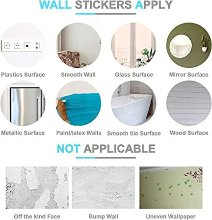 Sticker Karanlıkta Parlayan Fosforlu Ay ve Yıldız Tasarımlı Dekoratif (200 Adet Yıldız)
