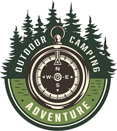 Aksesuar Off Road Camping Adventure Sticker Pusula 14 x 13 cm