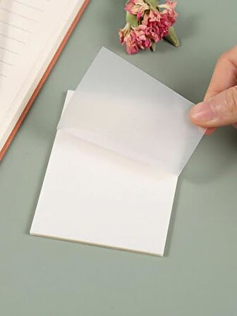 Şeffaf Renkli Yapışkan Kare Not Kağıdı Karenot Sticky Notes (2)