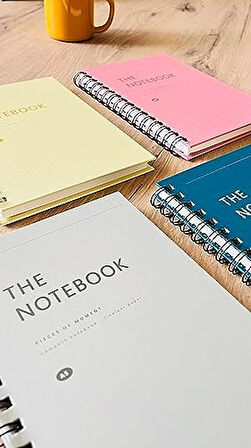 Tanıtım Sert Mukavva Kapaklı Spiralli 80 Yaprak Çizgili A5 Defter, Not Defteri, Okul Defteri, 8 Farklı Renk Seçeneği, Ofis İçin İdeal, Planlayıcı (Banana Milk Kapak Rengi)