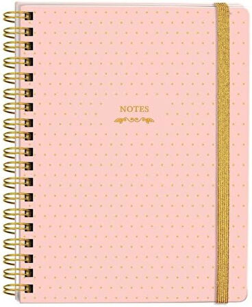 Journals Sert Kapaki Spiralli Defter 17x24 cm 90 gr. 96 yp.Çizgili