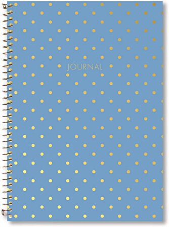 Color Shine Mavi Spiralli Düz Defter 17x24 cm 153300758