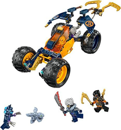 Arin in Ninja Arazi Buggy Arabası 71811-7 Yaş ve Üzeri Çocuklar için 3 Ninja Minifigürü İçeren Yaratıcı Oyuncak Yapım Seti (267 Parça)  Arinin Ninja Arazi Buggy Arabası 71811
