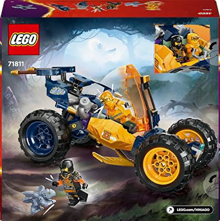 Arin in Ninja Arazi Buggy Arabası 71811-7 Yaş ve Üzeri Çocuklar için 3 Ninja Minifigürü İçeren Yaratıcı Oyuncak Yapım Seti (267 Parça)  Arinin Ninja Arazi Buggy Arabası 71811