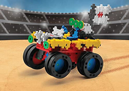 Plus Go Monster Trucks, 600 Parça İnşa ve Yapı Seti Oyuncağı