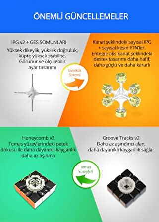 GAN 356 R S 3x3 Rubik Küp Zeka Küpü (Etiketsiz) Türkiye Resmi Satıcısı