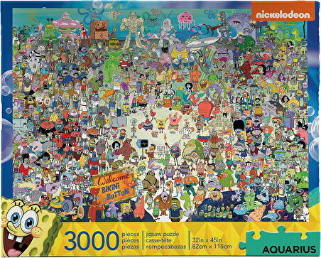 Kova Sünger Bob 3,000pc Bulmaca, 68508, Çoklu Renk"