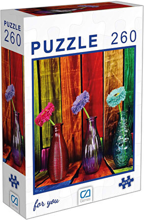Çiçekeler Puzzle 260 Parça 48 x 33 Cm. 6006