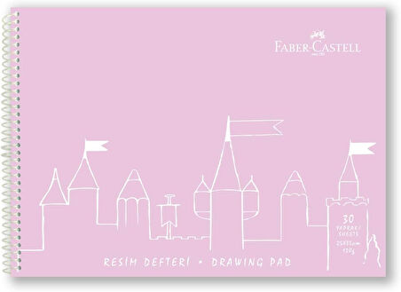 PP Kapak Resim Defteri 25x35cm 30YP, Asorti