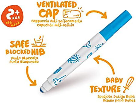 12 RENK BABY JUMBO KEÇELİ KALEM 42814