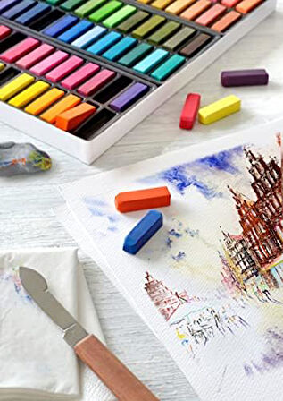 Creative Studio Mini Toz Pastel Boya (Soft) Yarım Boy Yeni̇, 24 Renk