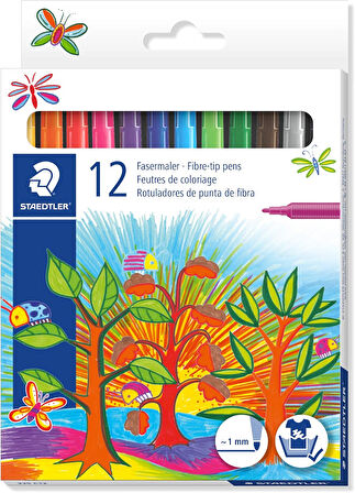 Club Staedtler 325 C12 Keçeli Kalem 1.0 mm 12'li