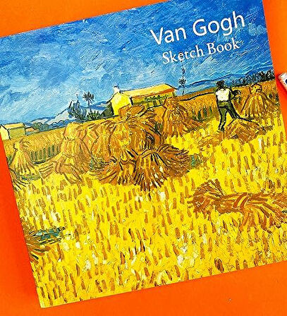 Gogh Buğday Tarlasında Orakçı Tasarımlı Sketch Book