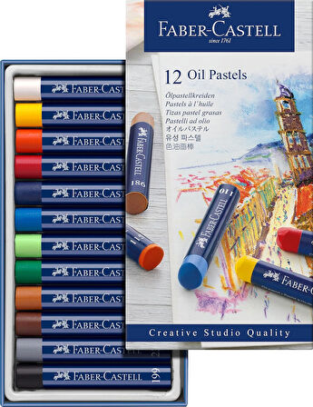 Faber Castell Yağlı Pastel 12 Tam Boy (127012)