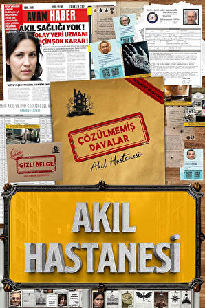 Davalar Dedektiflik Suç Çözümleme Oyunu Akıl Hastanesi Dosyası - Gizem Bulmaca Cinayet Çözme Kutu Oyunları - Katil Bulma Dedektif Oyunu - Suçlu Kim, Cinayeti Çözebilir Misin? (Dava-6)