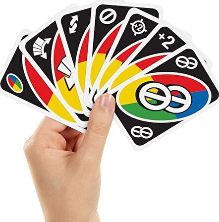 Games UNO All Wild Kart Oyunu, 112 Kartlı, Çocuk, Aile ve Yetişkinler için Hediye, 7 Yaş ve Üzeri Oyuncular için Oyun Gecesi