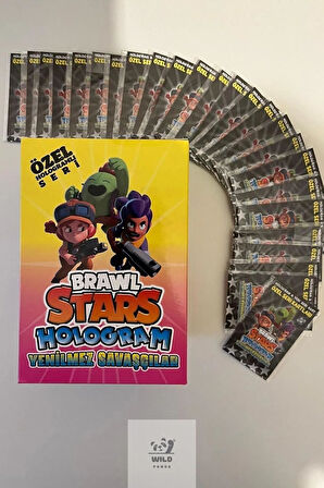 Winky Brawl Stars Yenilmez Savaşçılar Kart Oyunları (25 POŞET 50 KART) Özel Seri Kart
