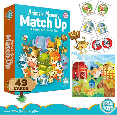 Toys Animals Memory Match Up