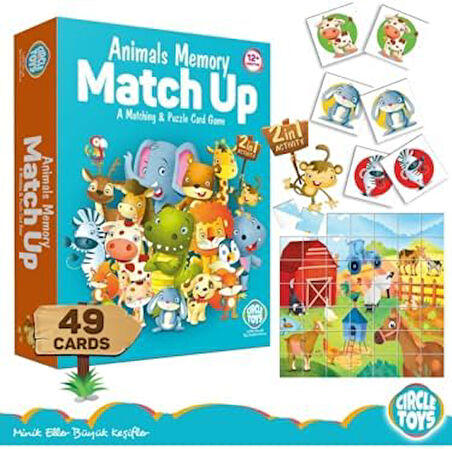 Toys Animals Memory Match Up