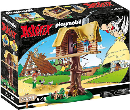 Asterix 71016 Troubadix, ağaç evi, 5 yaş ve üstü çocuklar için oyuncak