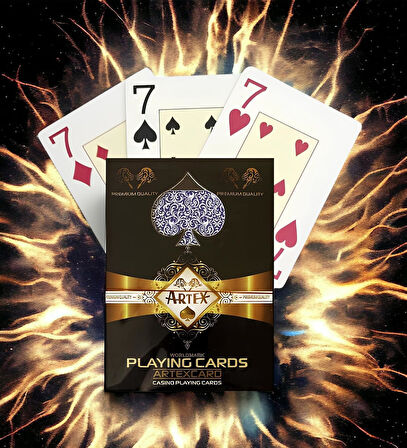 Jumbo Boy Plastik Poker Oyun Kağıdı (Casino Playing Cards) (Mavi)
