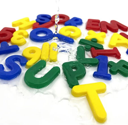 Plastik Eğitici Harfler, Sayılar ve Matematik 4 İşlem Semboller, 42 Parça - Eğitici Oyuncaklar
