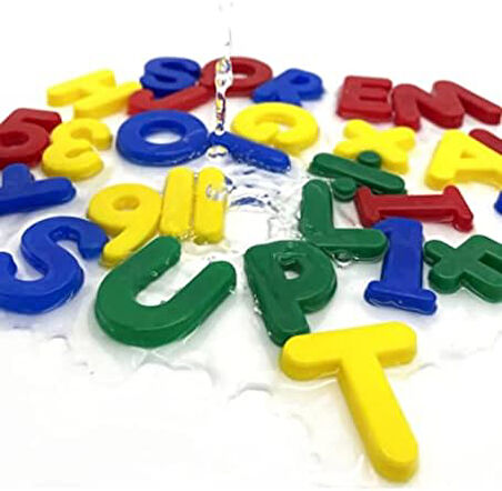 Plastik Eğitici Harfler, Sayılar ve Matematik 4 İşlem Semboller, 42 Parça - Eğitici Oyuncaklar