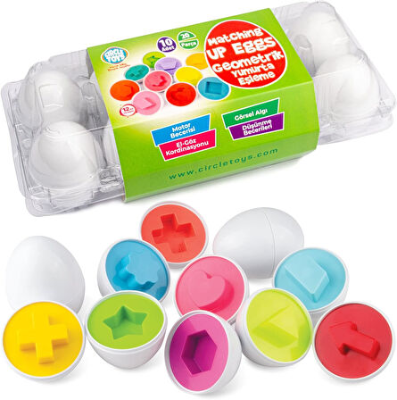 Toys 10 lu Geometrik Yumurta
