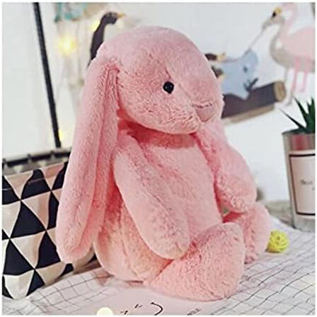 Arkadaşım Uzun Kulak Bunny Peluş Tavşan 65 cm Pembe